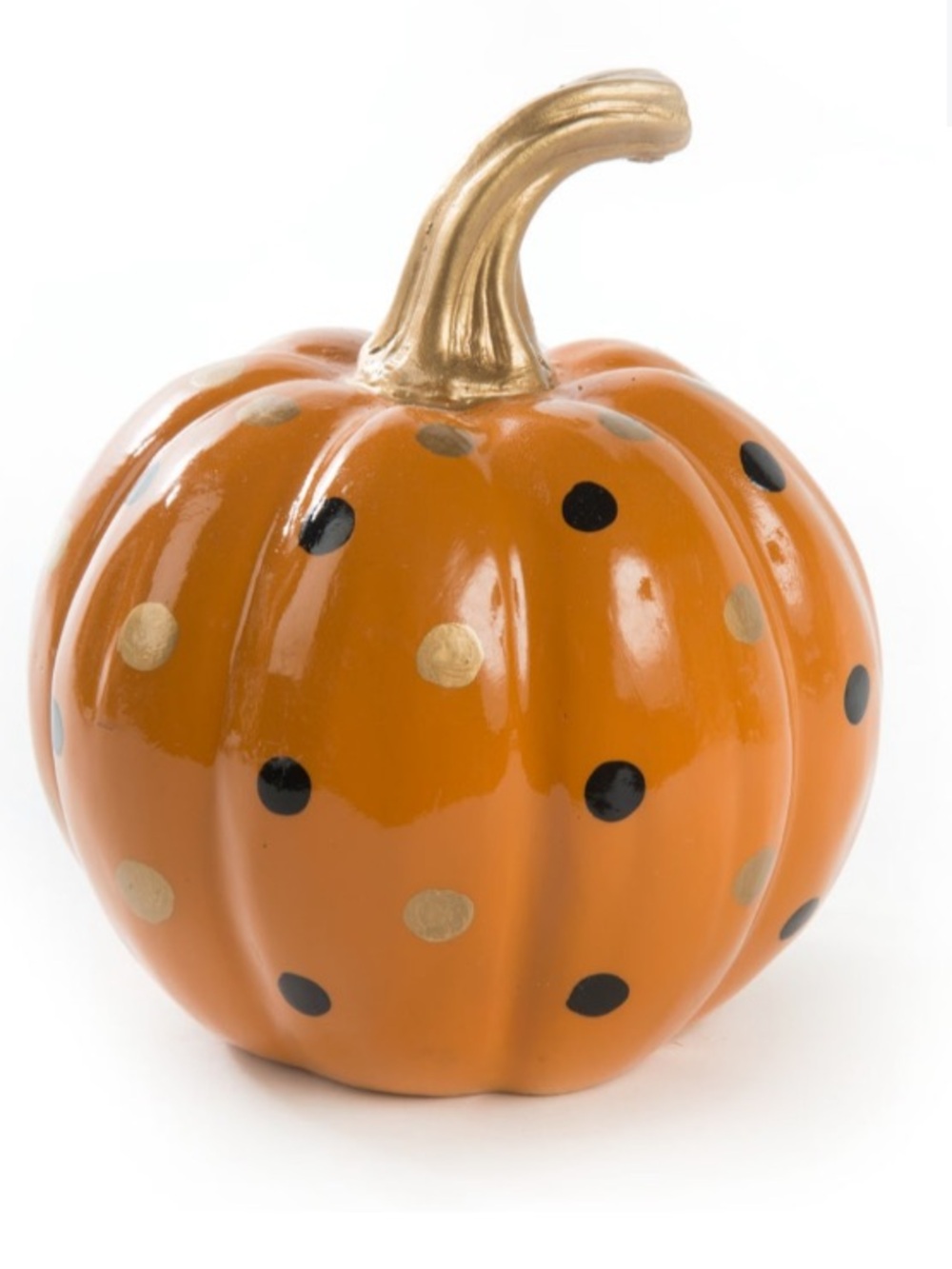 Mackenzie-Childs Dotty Pumpkin Orange. New in Box.